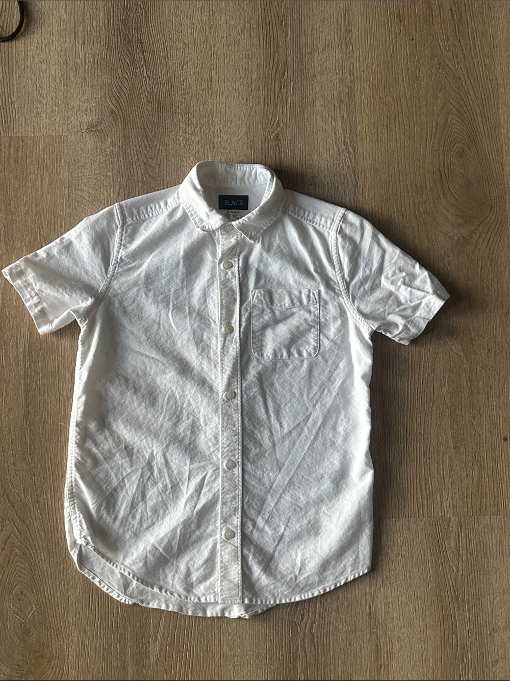 The Children's Place White Short-Sleeve Button Down Shirt